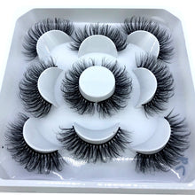 Load image into Gallery viewer, HBZGTLAD New 5 pairs 8-25mm natural 3D false eyelashes fake lashes makeup kit Mink Lashes extension mink eyelashes maquiagem