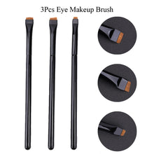 Load image into Gallery viewer, Professional Eyeliner Brush High Quality Black Flat Eyebrow Application Lip Tools for Cosmetic Makeup Instruments Supplies Kit