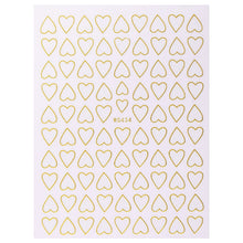 Load image into Gallery viewer, 1pc Gold Silver 3D Nail Stickers Metal Black Geometric Tassel Strip Line Adhesive Transfer Decals Nail Art DIY Design Decoration
