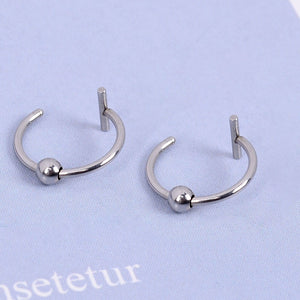 2022 New Punk 8/10mm Titanium Steel Lip Rings Cuff Clip on Fake Labret Piercing Ear Nose Hoops Unisex Women Septum Body Jewelry