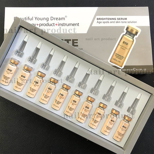 10 vials BB Cream Glow Facial Essence Foundation Kit Face Skin Treatment BB Cream Serum for Anti-aging Lifting Firming Skin Care
