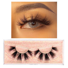 Load image into Gallery viewer, FOXESJI Makeup Eyelashes 3D Mink Lashes Fluffy Soft Wispy Natural Cross Lash Extension Reusable Fake Lashes Mink False Eyelashes