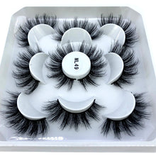 Load image into Gallery viewer, HBZGTLAD New 5 pairs 8-25mm natural 3D false eyelashes fake lashes makeup kit Mink Lashes extension mink eyelashes maquiagem
