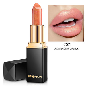 9 Colors Waterproof Nude Pink Glitter Lipstick Makeup Long Lasting Velve Red Mermaid Sexy Shimmer LipSticks Cosmetics Beauty