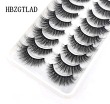 Load image into Gallery viewer, 41 Styles 10 pairs natural long 3D mink false eyelashes fake lashes makeup kit Mink Lashes extension eye lashes short eyelashes