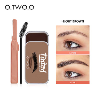 O.TWO.O Eyebrow Gel Wax Brow Soap 4 Color Tint Eyebrow Enhancer Natural Makeup Soap Brow Sculpt Lift Make-up for Women