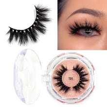 Load image into Gallery viewer, LEHUAMAO Makeup Eyelashes 3D Mink Lashes Thick HandMade Fluffy Lashes Cruelty Free Volume Wispy Soft Lash Reusable False Eyelash