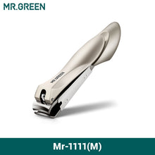 Load image into Gallery viewer, MR.GREEN Nail Clippers Stainless Steel Anti Splash Fingernail Cutter Manicure Tools Bionics Design Nail Trimmer Pedicure Scissor
