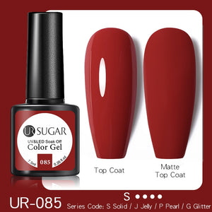 UR SUGAR 7.5ML Dark Blue Matte Top Coat Color UV Nail Gel Polish Semi Permanent Soak Off UV LED Gel Nail Gel Nail Art DIY Design