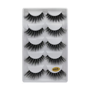 MEISHENJIE 3/5/10 Pair 3D Mink Lashes Natural Eyelash Dramatic False Eyelashes Faux Cils Makeup Fake Eyelash Extension maquiagem