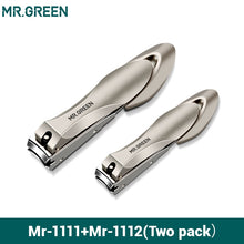 Load image into Gallery viewer, MR.GREEN Nail Clippers Stainless Steel Anti Splash Fingernail Cutter Manicure Tools Bionics Design Nail Trimmer Pedicure Scissor