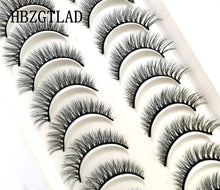 Load image into Gallery viewer, NEW 10 Pairs Natural False Eyelashes Fake Lashes Long Makeup 3d Mink Lashes Extension Eyelash Mink Eyelashes for Beauty 54