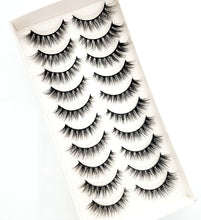 Load image into Gallery viewer, NEW 10 Pairs Natural False Eyelashes Fake Lashes Long Makeup 3d Mink Lashes Extension Eyelash Mink Eyelashes for Beauty 54