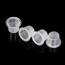 Load image into Gallery viewer, 100 PCS Plastic Disposable Microblading Tattoo Ink Cups S/M/L Permanent Makeup Pigment Clear Holder Container Cap