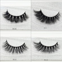 Load image into Gallery viewer, 3D Real Mink False Eyelash Strip Mink Lashes Thick Fake False Eyelashes Makeup Beauty Handmade 100% Glitter Packing D101
