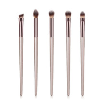 Load image into Gallery viewer, 4/10pcs Champagne makeup brushes set for cosmetic foundation powder blush eyeshadow kabuki blending make up brush beauty tool