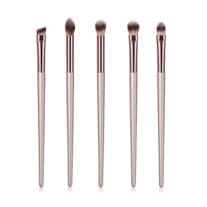 4/10pcs Champagne makeup brushes set for cosmetic foundation powder blush eyeshadow kabuki blending make up brush beauty tool