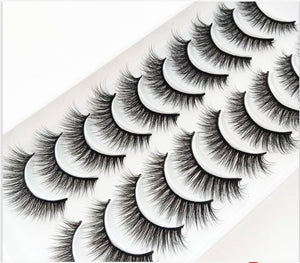 NEW 10 Pairs Natural False Eyelashes Fake Lashes Long Makeup 3d Mink Lashes Extension Eyelash Mink Eyelashes for Beauty 54