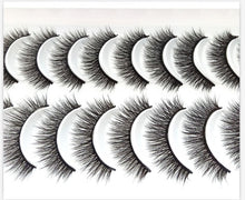 Load image into Gallery viewer, NEW 10 Pairs Natural False Eyelashes Fake Lashes Long Makeup 3d Mink Lashes Extension Eyelash Mink Eyelashes for Beauty 54