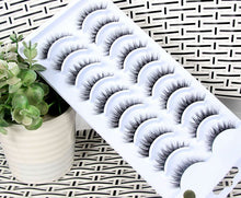 Load image into Gallery viewer, NEW 10 Pairs Natural False Eyelashes Fake Lashes Long Makeup 3d Mink Lashes Extension Eyelash Mink Eyelashes for Beauty 54