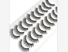 Load image into Gallery viewer, NEW 10 Pairs Natural False Eyelashes Fake Lashes Long Makeup 3d Mink Lashes Extension Eyelash Mink Eyelashes for Beauty 54