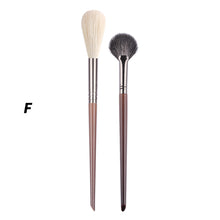 Load image into Gallery viewer, OVW Cosmetic 2/6 pcs Makeup Eye Shadow Brush Set Goat Hair Tool Ultra Soft Make Up Tapered Blender Diffuse Kit Cut Crease Brush