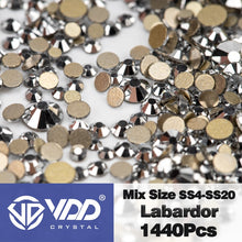 Load image into Gallery viewer, VDD SS4-SS20 Mix Size Clear Crystal Non HotFix Gold FlatBack Rhinestones Decorations DIY Glitter Stones 3D Nail Art Accessories
