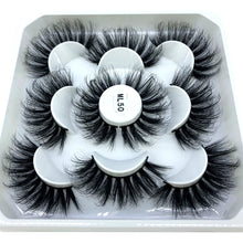 Load image into Gallery viewer, HBZGTLAD New 5 pairs 8-25mm natural 3D false eyelashes fake lashes makeup kit Mink Lashes extension mink eyelashes maquiagem