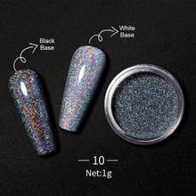 Load image into Gallery viewer, 1Box Nail Mirror Glitter Powder Metallic Colorful Dust Metal Effect Nail Glitter Gold Nail Art UV Gel Polish Chrome Flakes Dust