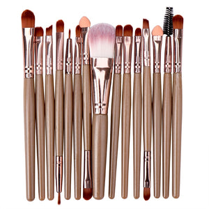 FJER 6PCS-15PCs Makeup Brush Set Cosmetict Makeup For Face Make Up Tools Women Beauty Professional Foundation Blush Eyeshadow