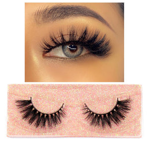 FOXESJI Makeup Eyelashes 3D Mink Lashes Fluffy Soft Wispy Natural Cross Lash Extension Reusable Fake Lashes Mink False Eyelashes