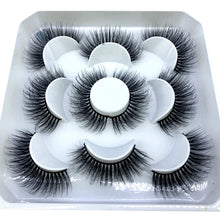 Load image into Gallery viewer, HBZGTLAD New 5 pairs 8-25mm natural 3D false eyelashes fake lashes makeup kit Mink Lashes extension mink eyelashes maquiagem