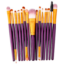 Load image into Gallery viewer, FJER 6PCS-15PCs Makeup Brush Set Cosmetict Makeup For Face Make Up Tools Women Beauty Professional Foundation Blush Eyeshadow