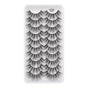 MEISHENJIE 3/5/10 Pair 3D Mink Lashes Natural Eyelash Dramatic False Eyelashes Faux Cils Makeup Fake Eyelash Extension maquiagem