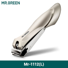 Load image into Gallery viewer, MR.GREEN Nail Clippers Stainless Steel Anti Splash Fingernail Cutter Manicure Tools Bionics Design Nail Trimmer Pedicure Scissor