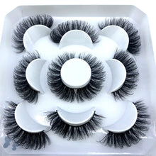 Load image into Gallery viewer, HBZGTLAD New 5 pairs 8-25mm natural 3D false eyelashes fake lashes makeup kit Mink Lashes extension mink eyelashes maquiagem
