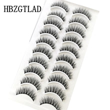 Load image into Gallery viewer, NEW 10 Pairs Natural False Eyelashes Fake Lashes Long Makeup 3d Mink Lashes Extension Eyelash Mink Eyelashes for Beauty 54