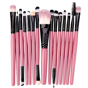 FJER 6PCS-15PCs Makeup Brush Set Cosmetict Makeup For Face Make Up Tools Women Beauty Professional Foundation Blush Eyeshadow