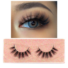 Load image into Gallery viewer, FOXESJI Makeup Eyelashes 3D Mink Lashes Fluffy Soft Wispy Natural Cross Lash Extension Reusable Fake Lashes Mink False Eyelashes