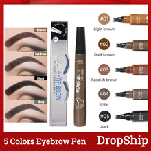 Load image into Gallery viewer, Tint my 4-tip Liquid Eyebrow Pencil Waterproof Apply Well Tattoo Makeup For Women Eyes Cosmetics Natural Wild Brown Eyebrow Gel