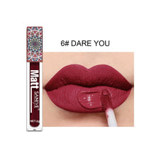 Load image into Gallery viewer, Waterproof Matte Nude Lip Gloss Brown Nude Pigment Dark Red Long Lasting Velvet Liquid Lipstick Women Makeup Lip Glaze 1PCS