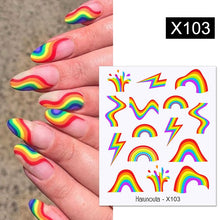 Load image into Gallery viewer, Harunouta 1 Sheet Nail Water Decals Transfer Lavender Spring Flower Leaves Nail Art Stickers Nail Art Manicure DIY