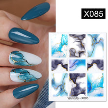 Load image into Gallery viewer, Harunouta 1 Sheet Nail Water Decals Transfer Lavender Spring Flower Leaves Nail Art Stickers Nail Art Manicure DIY