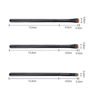 Professional Eyeliner Brush High Quality Black Flat Eyebrow Application Lip Tools for Cosmetic Makeup Instruments Supplies Kit