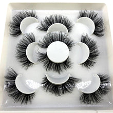 Load image into Gallery viewer, 2022 New 5 pairs natural false eyelashes fake lashes long makeup 3d mink lashes eyelash extension mink eyelashes short eyelashes
