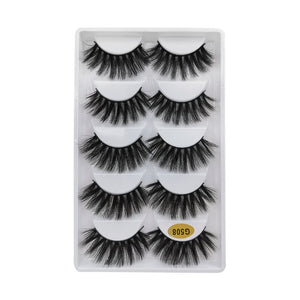MEISHENJIE 3/5/10 Pair 3D Mink Lashes Natural Eyelash Dramatic False Eyelashes Faux Cils Makeup Fake Eyelash Extension maquiagem