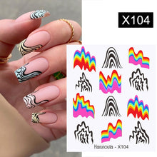 Load image into Gallery viewer, Harunouta 1 Sheet Nail Water Decals Transfer Lavender Spring Flower Leaves Nail Art Stickers Nail Art Manicure DIY