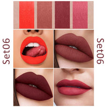 Load image into Gallery viewer, 4 Colors Makeup Lipstick Cosmetics Lipstick Set Lip Tint Lip Gloss Waterproof Maquillaje Matte Long Lasting Make Up Pomade Kits