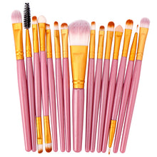 Load image into Gallery viewer, FJER 6PCS-15PCs Makeup Brush Set Cosmetict Makeup For Face Make Up Tools Women Beauty Professional Foundation Blush Eyeshadow