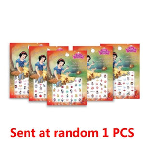 Disney Cartoon Frozen Princess Pooh Bear Snow White Makeup Nail Stickers Minnie Mickey Mermaid Stitch Stickers Toy For Kids DIY